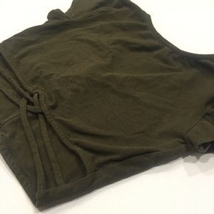 Dark green crop top